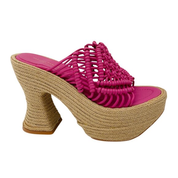 Paloma Barcelo Pink Salma Espadrille Platform Sandals - Picture 2 of 7